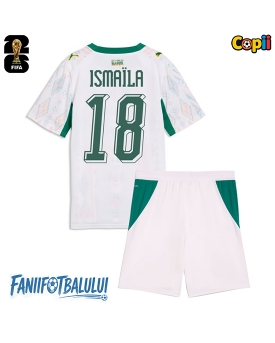 Senegal Ismaila Sarr #18 Echipament de Fotbal Replică Mondial 2026 Copii Acasa (+ Șorturi)